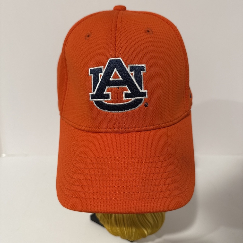 Auburn Tigers Under Armour Orange Embroidered Logo Hat Cap Strap Back Large